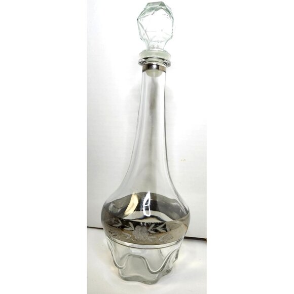 DECANTER WITH SILVER DECORATION - Picture 1 of 6